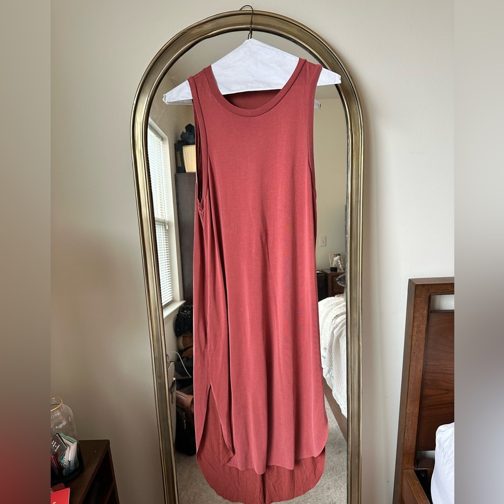 Lulus Midnight Lady Washed Red Midi Dress